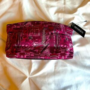 NWT Redken Vibrant Pink Graphic Pouch/cosmetics bag #gift #christmasgift